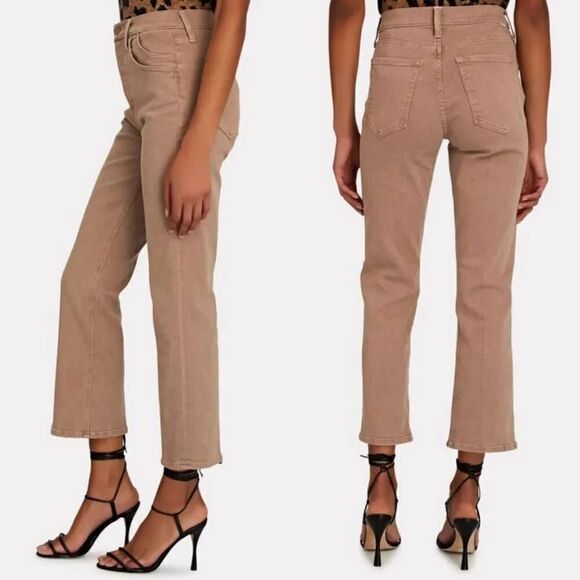 MOTHER The Stash Tripper Ankle Jeans, Brown 25 $208 - Picture 2 of 11